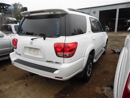 2005 Toyota Sequoia Limited White 4.7L AT 4WD #Z21675